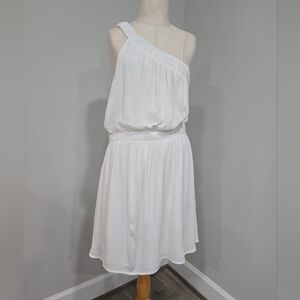 Nwt Abercrombie & Fitch One Shoulder Elastic Band Mini Dress Sz M